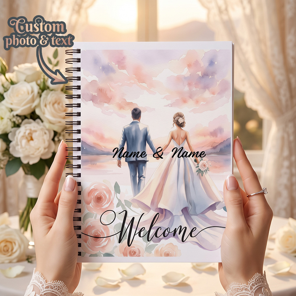 Custom Photo Book - Kişiye Özel, Düğün Misafir Defteri, Spiral