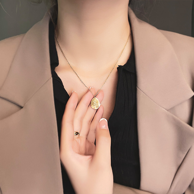 Paslanmaz Çelik Kolye Kadın Gü - Birth Flower Necklace incelemesi ve fiyatı